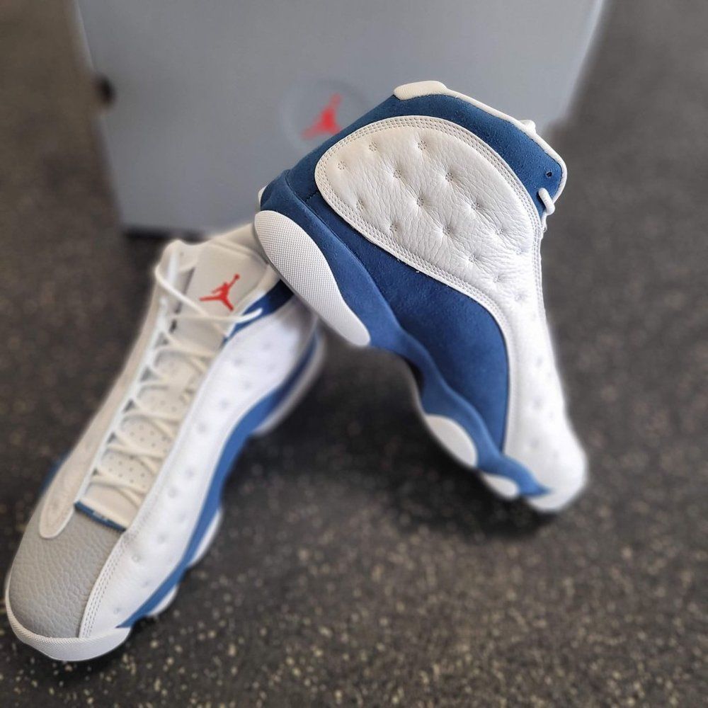 Nike Air Jordan 13 French Blue White GS (DJ3003-164) Youth Size 6.5Y - Picture 5 of 8
